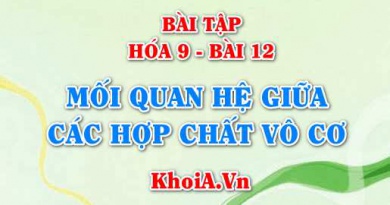 Giải bài 1, 2, 3, 4 trang 41 SGK Hóa 9 Bài tập về mối quan hệ giữa các hợp chất vô cơ